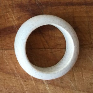 10 UD ARO MADERA 30 MM BLANCO ROTO