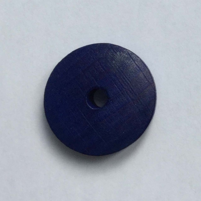 10 UD CUENTAS MADERA 28 MM AZUL