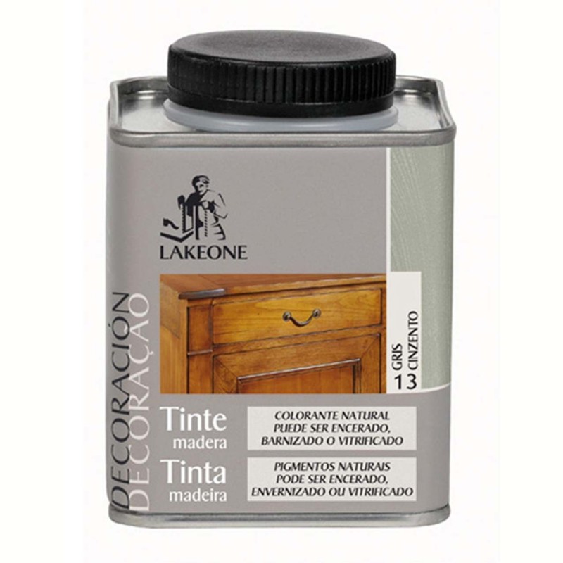 TINTE MADERA GRIS LAKEONE 225ML
