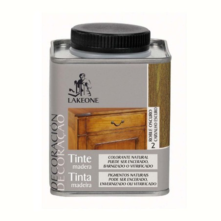 TINTE MADERA ROBLE OSCURO LAKEONE 225ML