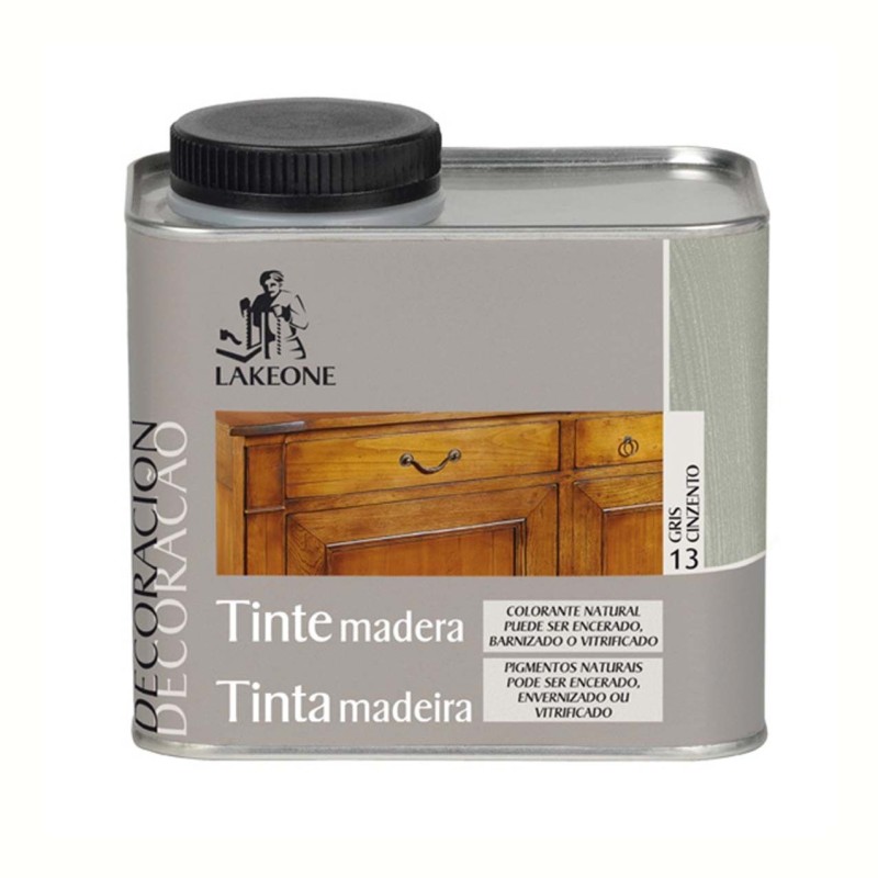 TINTE MADERA GRIS LAKEONE 450 ML