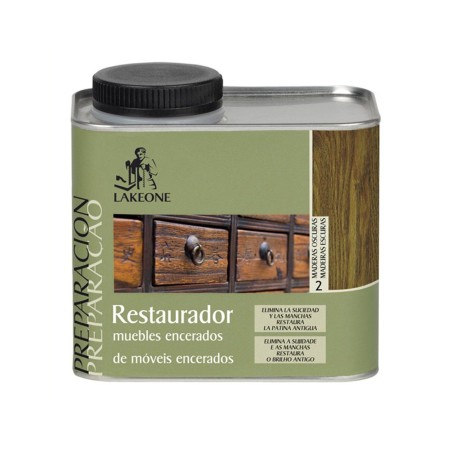 RESTAURADOR MUEBLES ENCERADOS 450ML LAKEONE MADERAS OSCURAS