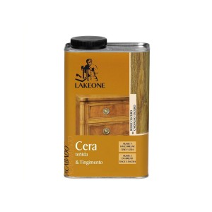 CERA TEÑIDA Y TINGIMENTO 1 LITRO ROBLE OSCURO LAKEONE