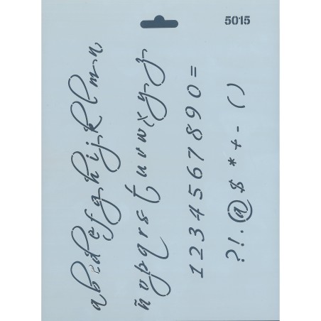 PLANTILLA SILU 5015 ABECEDARIO MINÚSCULAS INGLÉS 25 x 18 CM