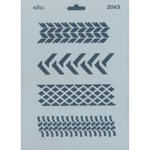 PLANTILLA SILU 2043 GRECAS GEOMÉTRICAS 25 x 18 CM