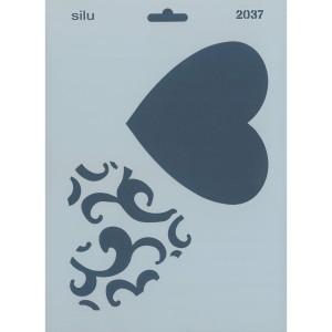 PLANTILLA SILU 2037 CORAZONES 25 x 18 CM