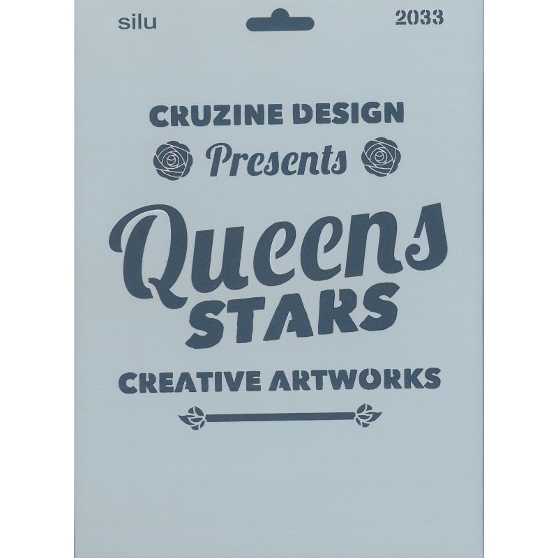 PLANTILLA SILU 2033 QUEENS STARTS 25 x 18 CM