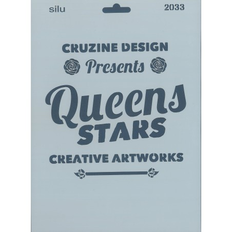 PLANTILLA SILU 2033 QUEENS STARTS 25 x 18 CM