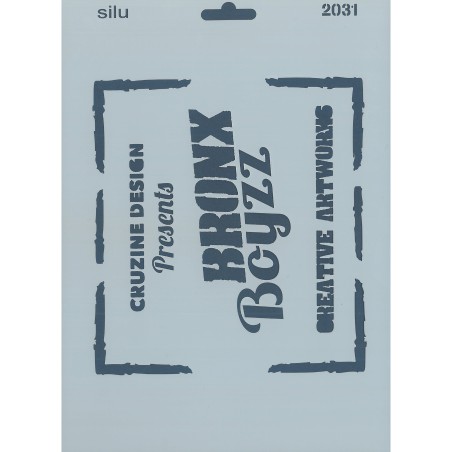 PLANTILLA SILU 2031 BRONX BOYZZ VERTICAL 25 x 18 CM