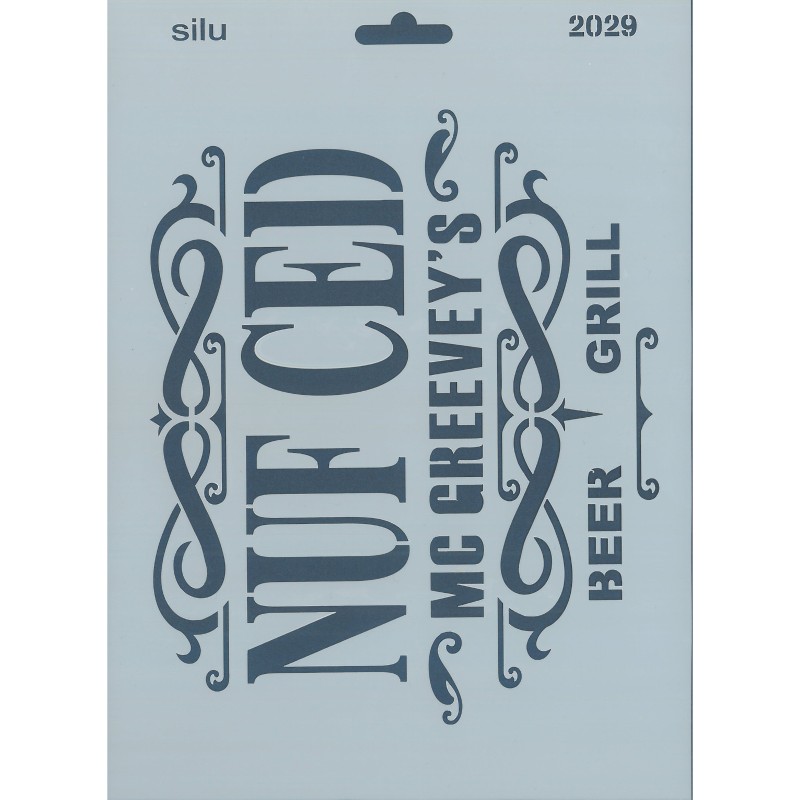 PLANTILLA SILU 2029 NUF CED VERTICAL 25 x 18 CM