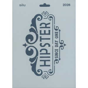 PLANTILLA SILU 2026 HIPSTER VERTICAL 25 x 18 CM