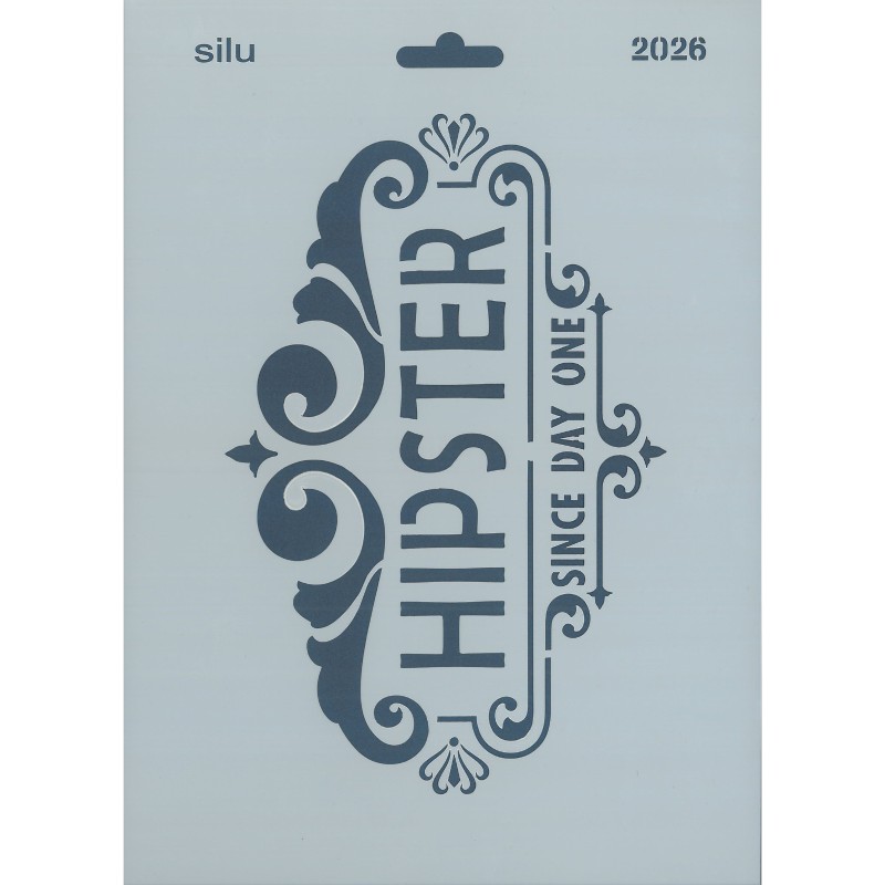 PLANTILLA SILU 2026 HIPSTER VERTICAL 25 x 18 CM