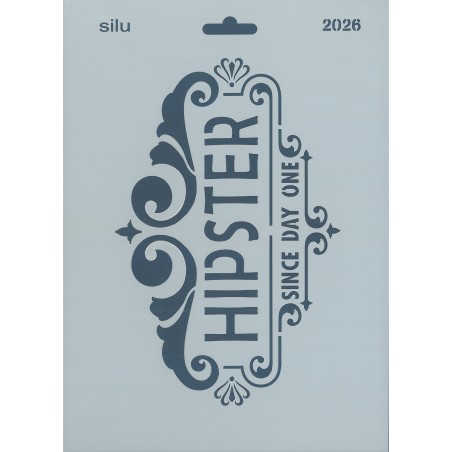 PLANTILLA SILU 2026 HIPSTER VERTICAL 25 x 18 CM