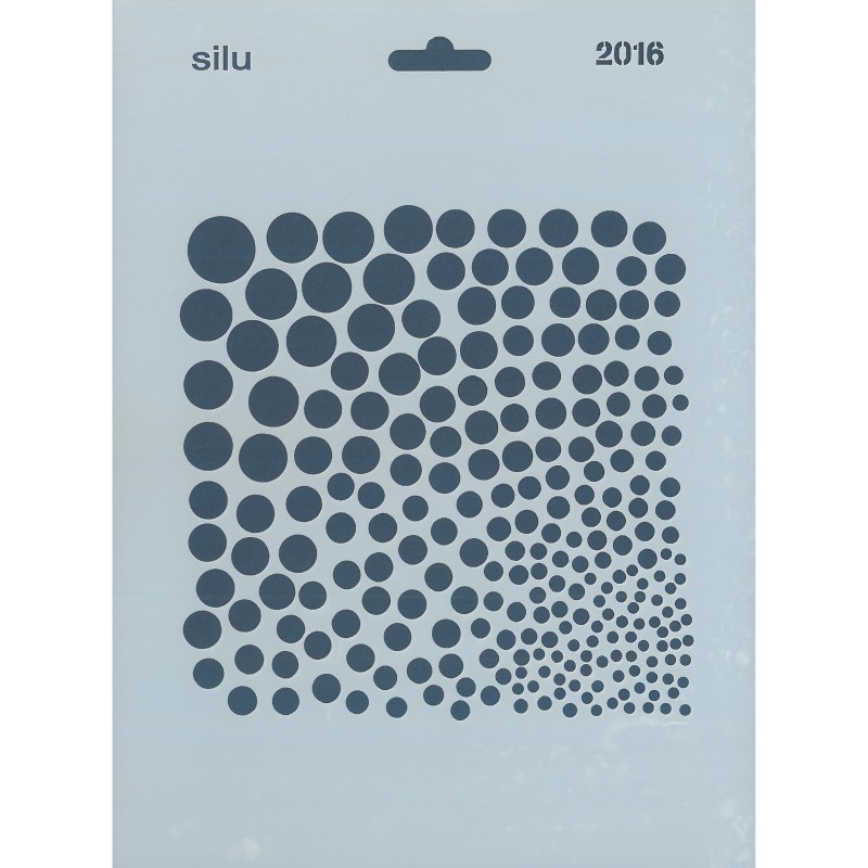 PLANTILLA SILU 2016 CIRCULOS DECRECIENTES 25 x 18 CM
