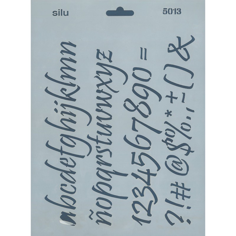 PLANTILLA ABECEDARIO MINUSCULAS 25 x 18 CM SILU5015