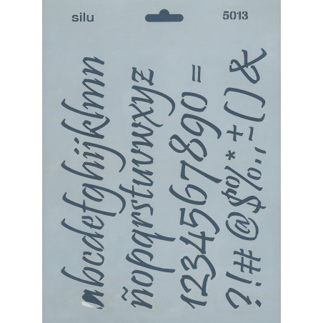 PLANTILLA ABECEDARIO MINUSCULAS 25 x 18 CM SILU5015