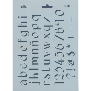 Editando: PLANTILLA ABECEDARIO MINUSCULAS LETRA FINA 25 x 18 CM SILU5011