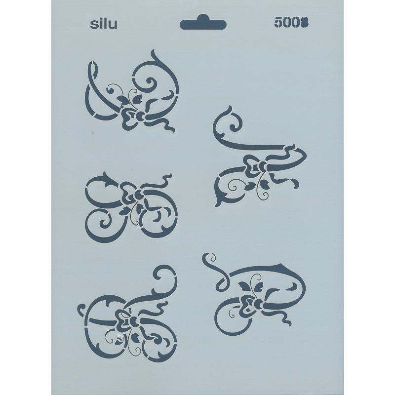 PLANTILLA ABECEDARIO LETRAS FLORES RV 25x18 CM SILU 5008