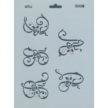 PLANTILLA ABECEDARIO LETRAS FLORES RV 25x18 CM SILU 5008