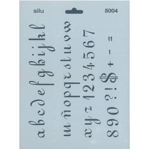 PLANTILLA ABECEDARIO ROMANTICO 25x18 CM SILU5004