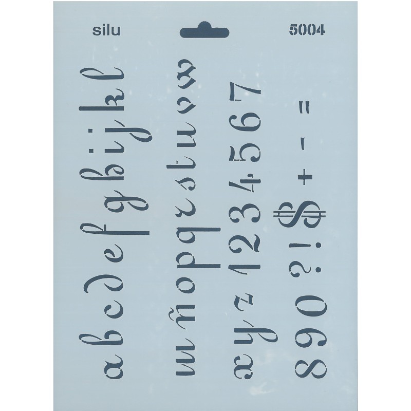 PLANTILLA ABECEDARIO ROMANTICO 25x18 CM SILU5004