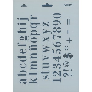 PLANTILLA ABECEDARIO MINÚSCULAS 25x18 CM SILU5002