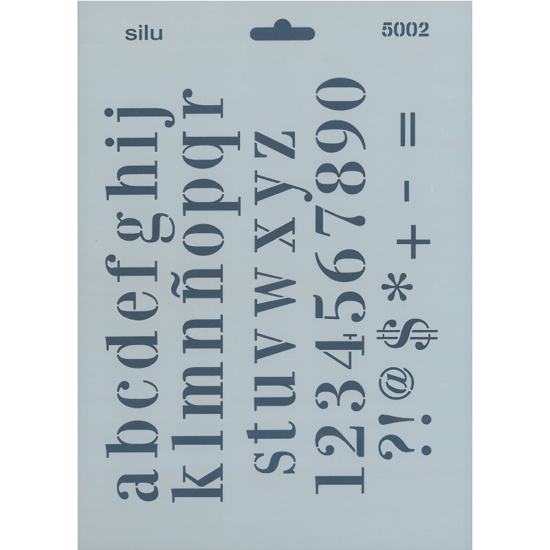 PLANTILLA ABECEDARIO MINÚSCULAS 25x18 CM SILU5002