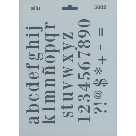 PLANTILLA ABECEDARIO MINÚSCULAS 25x18 CM SILU5002