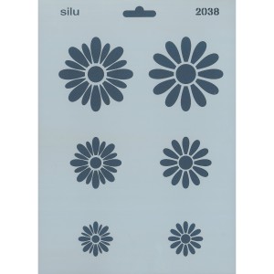 PLANTILLA FLORES 25 x 18 CM SILU 2038