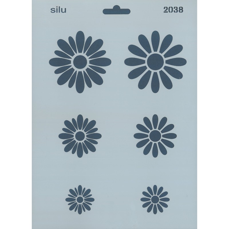PLANTILLA FLORES 25 x 18 CM SILU 2038