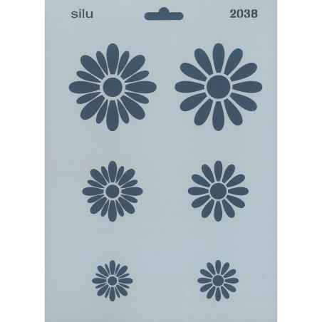 PLANTILLA FLORES 25 x 18 CM SILU 2038