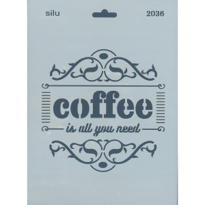 PLANTILLA COFFEE 25 x 18 CM SILU 2036