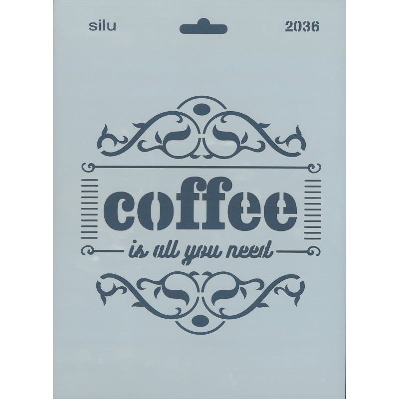 PLANTILLA COFFEE 25 x 18 CM SILU 2036