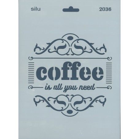 PLANTILLA COFFEE 25 x 18 CM SILU 2036