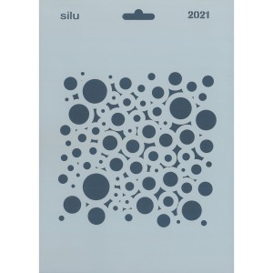 PLANTILLA CÍRCULOS PSICODÉLICOS 25 x 18 CM SILU 2021