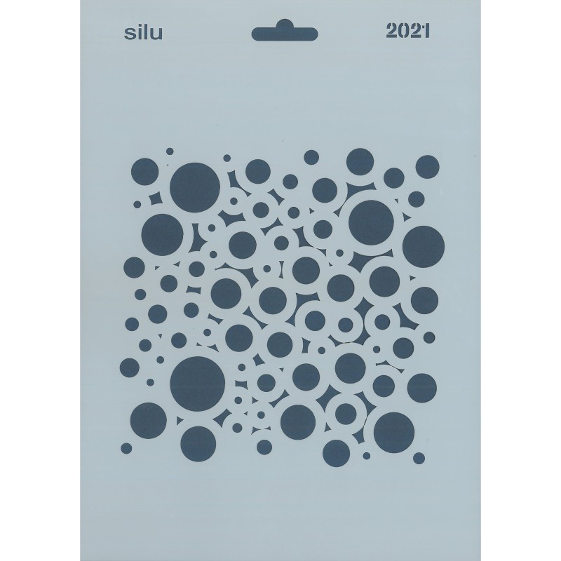 PLANTILLA CÍRCULOS PSICODÉLICOS 25 x 18 CM SILU 2021