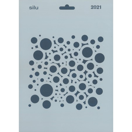 PLANTILLA CÍRCULOS PSICODÉLICOS 25 x 18 CM SILU 2021