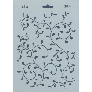 PLANTILLA HOJAS CUADRADO 25 x 18 CM SILU 2014