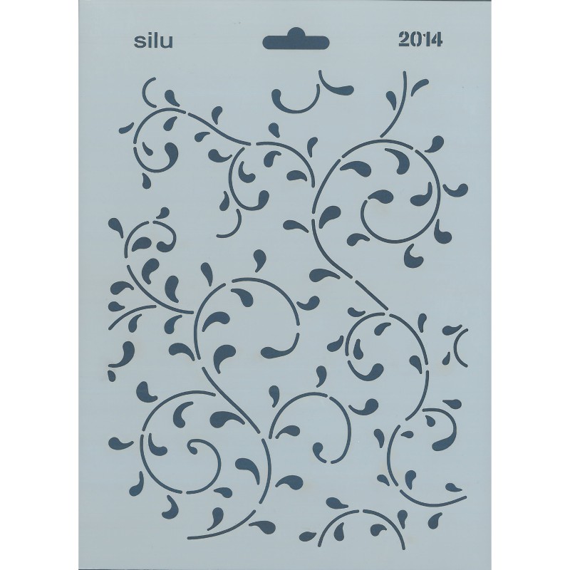 PLANTILLA HOJAS CUADRADO 25 x 18 CM SILU 2014