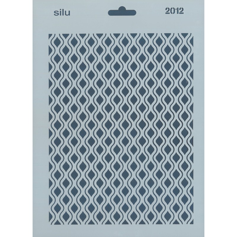 PLANTILLA ROMBOS Y ONDAS 25 x 18 CM SILU 2012