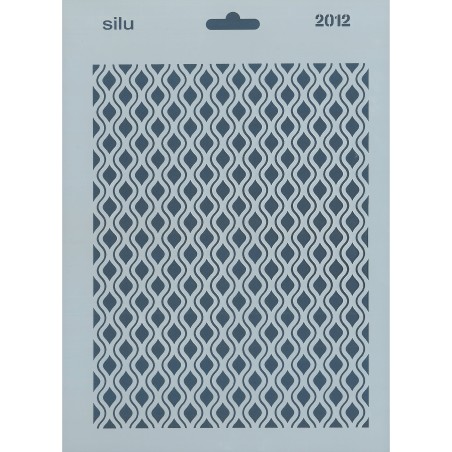 PLANTILLA ROMBOS Y ONDAS 25 x 18 CM SILU 2012