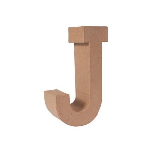 LETRA PAPEL MACHE 17,5X5,5CM. "J"