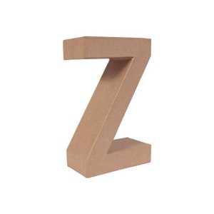 LETRA PAPEL MACHE 17,5X5,5CM. "Z"