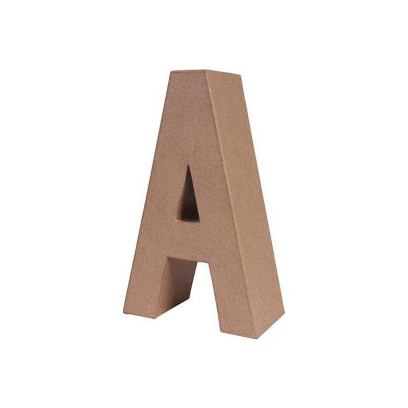 LETRA PAPEL MACHE 25X6CM. "A"