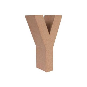 LETRA PAPEL MACHE 25X6CM. "Y"