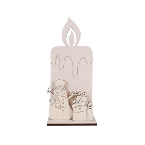 VELON DE 40 CM. CON MUÑECO DE NIEVE