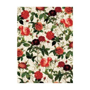 PAPEL DE ARROZ ROSAS ROJAS 30x41 CM