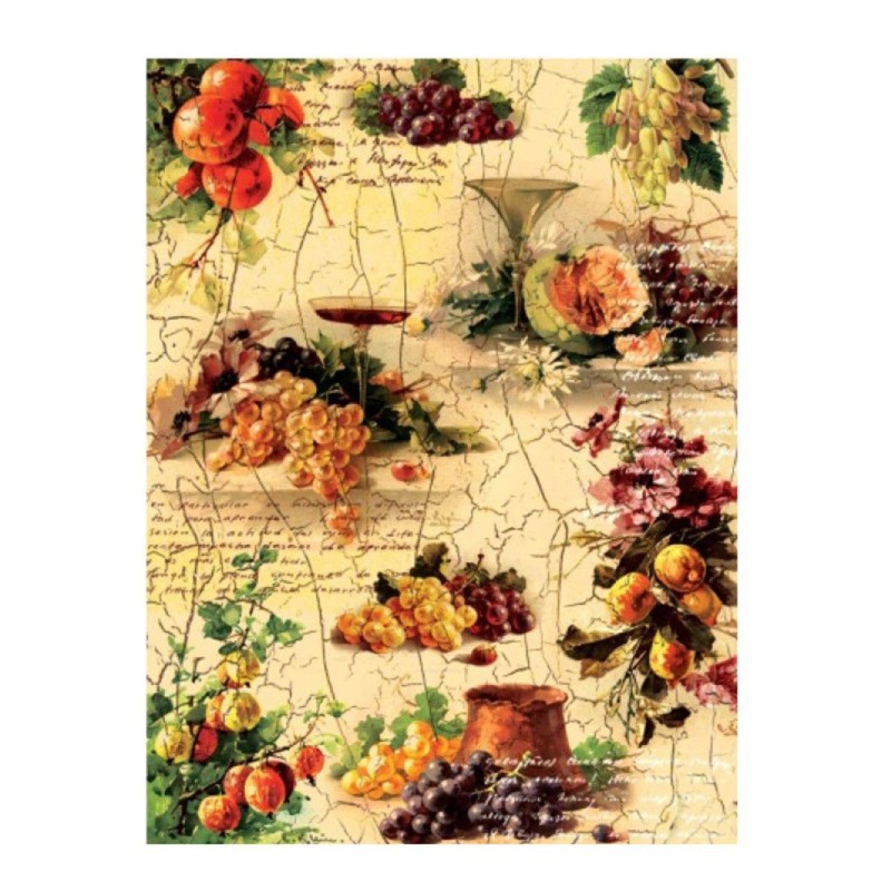 PAPEL DE ARROZ RACIMO UVAS 30x41 CM