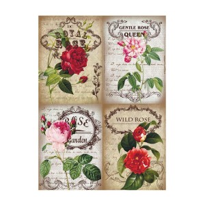 PAPEL DE ARROZ WILD ROSE 30x41 CM