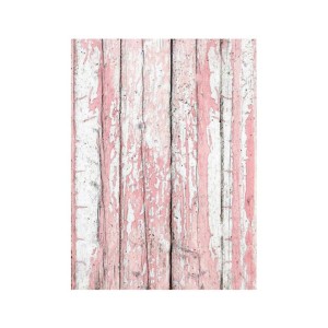 PAPEL DE ARROZ LISTONES MADERA ROSA VERDES 30x41 CM